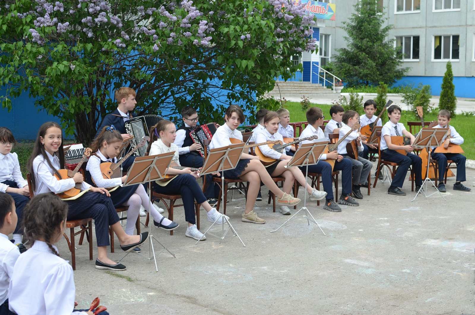 Отчётный концерт оркестрового класса.