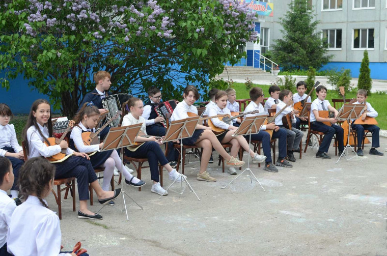 Отчётный концерт оркестрового класса.